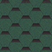[씨티아이] 아스팔트 육각 슁글 - 흑녹색
